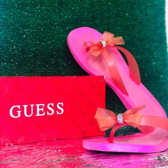 GUESS PINK FLIP FLOP - Picture 1 of 2